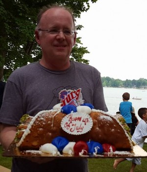Me with the world's biggest canolli. July 2016