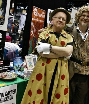 With my best pally Paul "Nerd Parodist" Erickson at C2E2 in Chicago, April 2016