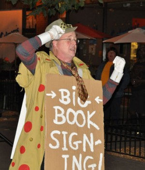 At the release party for The Wet Nose of Danger at the Book Cellar, October 2014