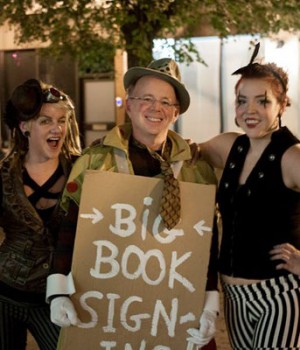 At the release party for The Wet Nose of Danger at the Book Cellar, October 2014